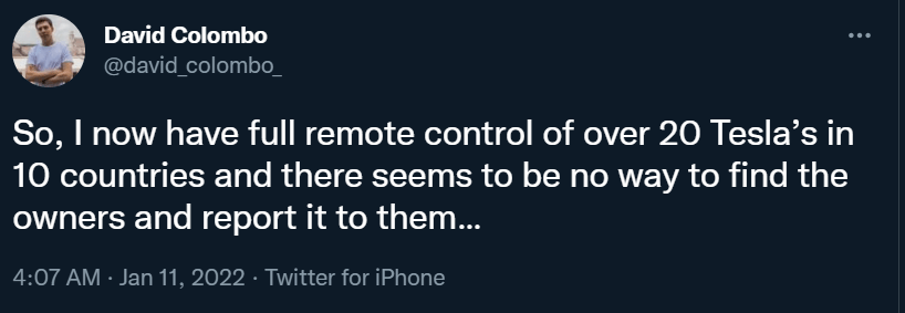 19岁「黑客」连续破解25辆特斯拉：远程控制门窗、灯光、音乐，还能直接开走