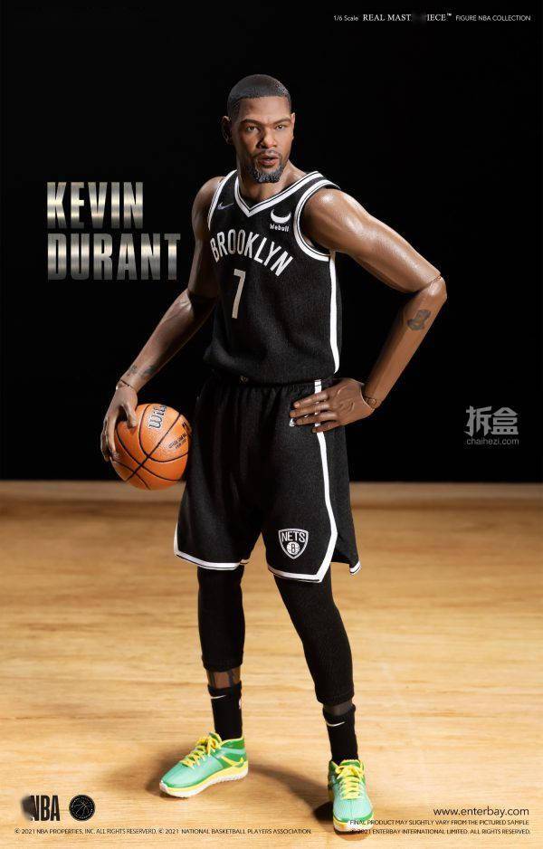 地台ENTERBAY NBA 杜兰特KEVIN DURANT 1/6可动人偶 兵人