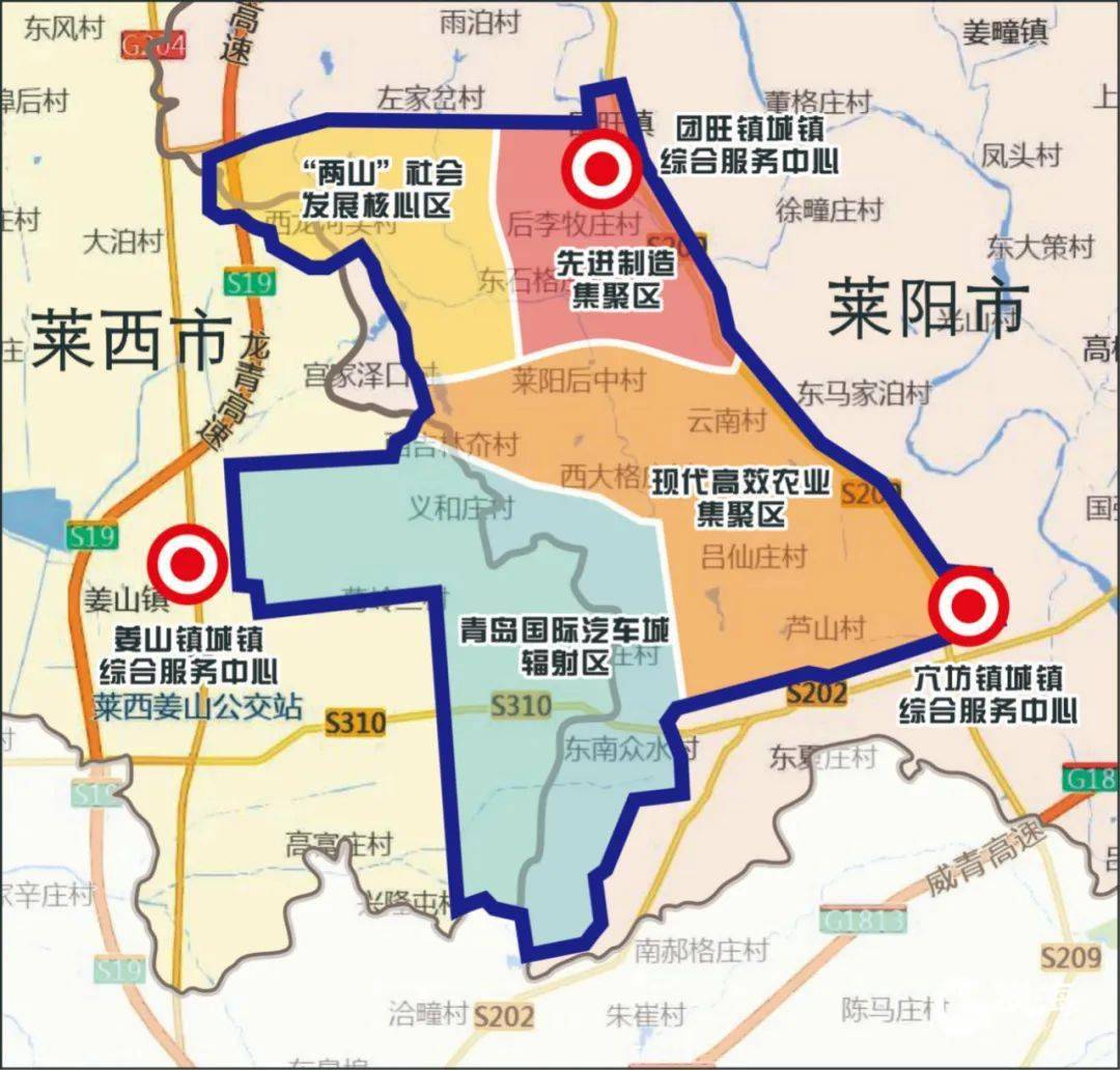 莱西市区街道地图图片