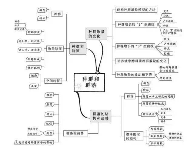 高中|高中九大学科思维导图最全汇总，高中三年都适用！（收藏）