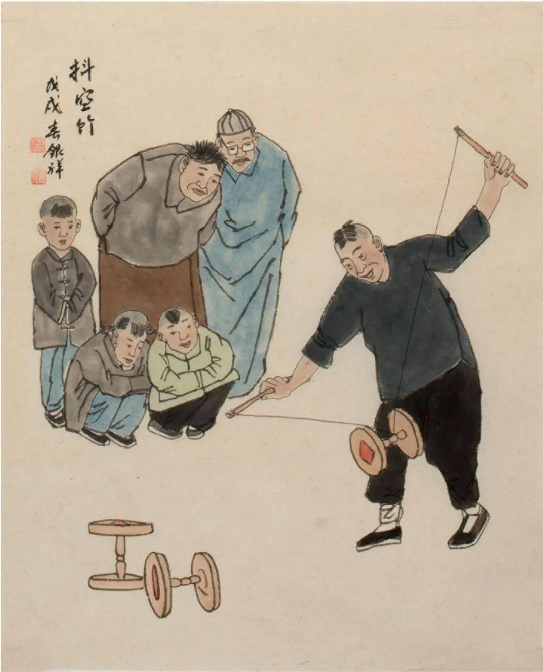 民俗众生相王银祥老北京人物风情画