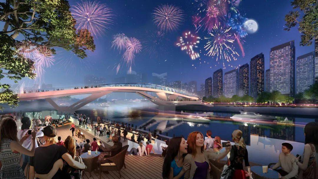 图片来源:成都高新休闲夜港:滨河商业步行街将改造底层商业空间及店招