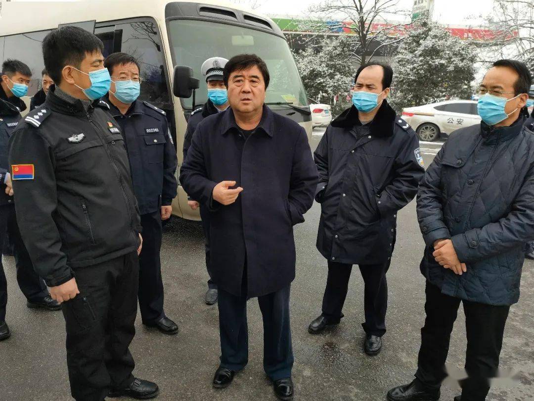陈万峰来乾检查道路交通安全工作,副县长,县公安局局长刘磊参加检查