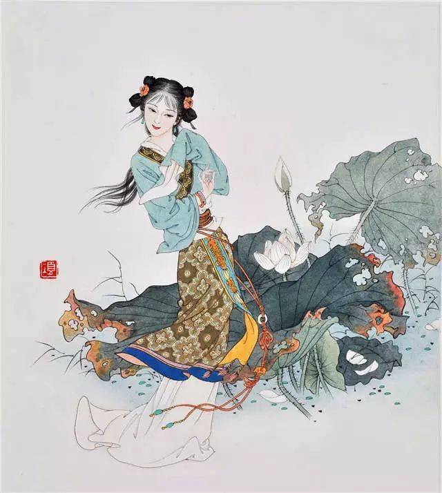 人物画|唯美彩墨勾勒中国故事，项维仁工笔画欣赏！