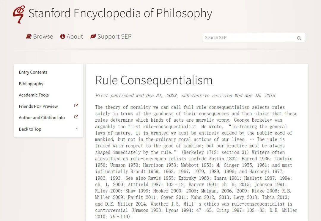 斯坦福哲学百科SEP | 规则后果主义Rule Consequentialism_手机搜狐网