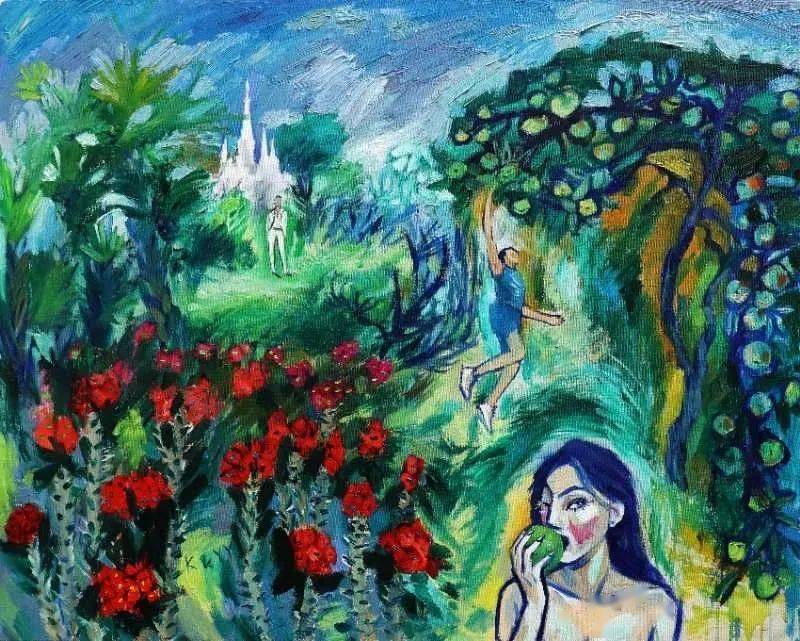 艺术工场刘婷把画画当作写日记梵高的疯狂和高更的质朴都不足以概括她