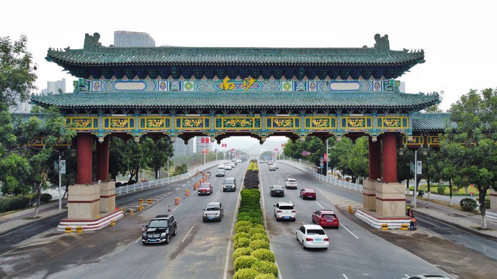 广州南沙牌坊焕新颜保留记忆迎新春