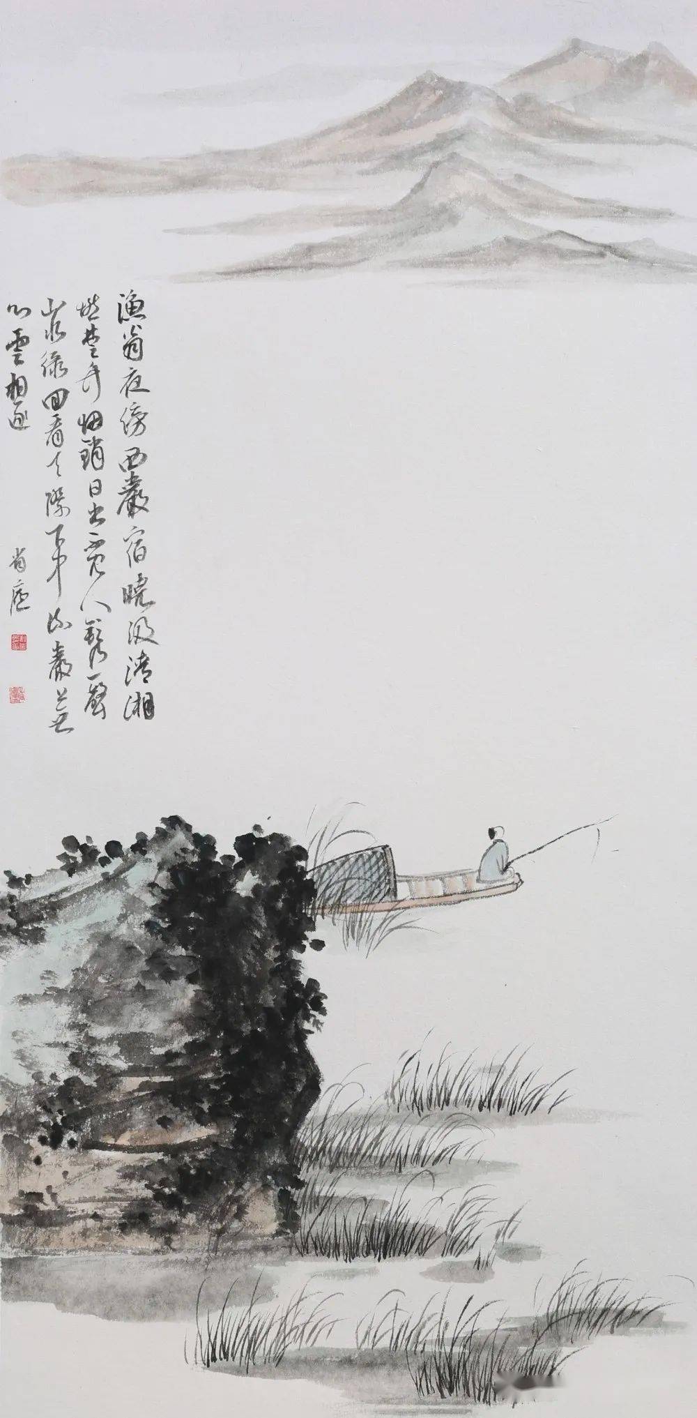 闲云静水千山暮雪董思白说米南宫的画意来自潇湘奇观,变幻莫测,美妙不