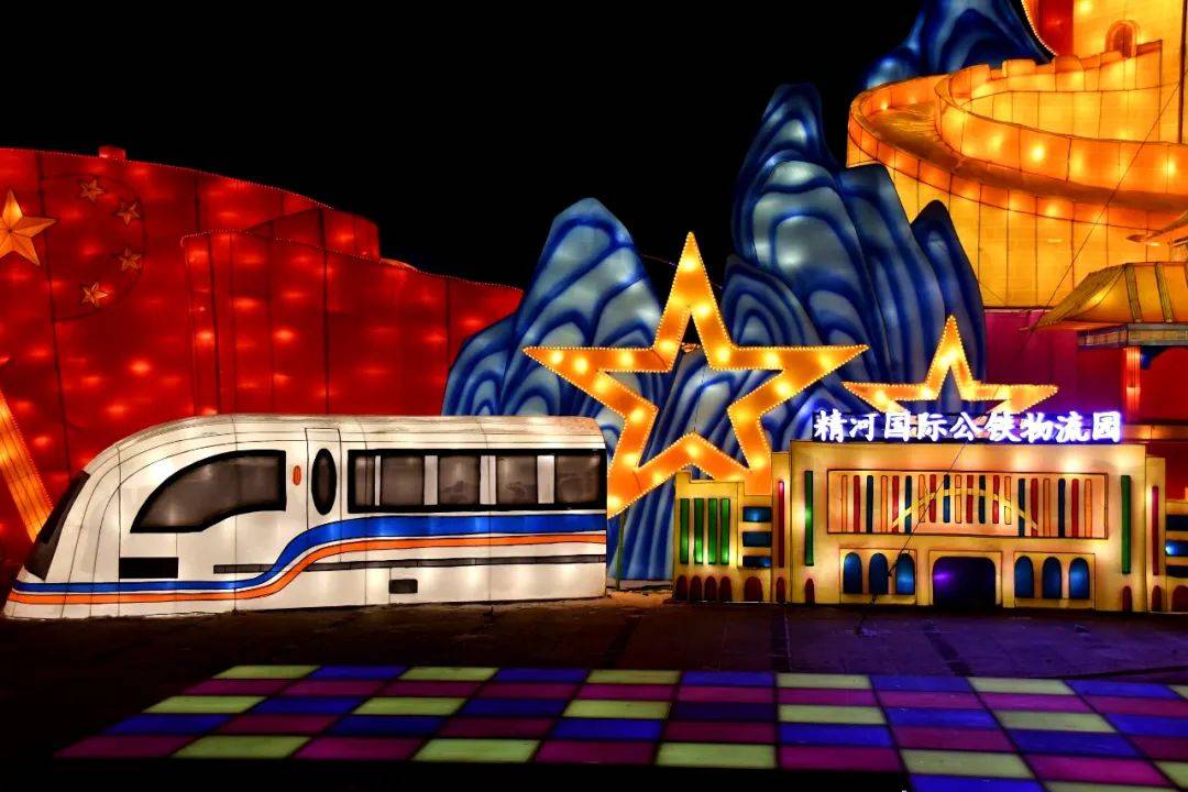 精河夜景美如画_灯光_灯展_强哥