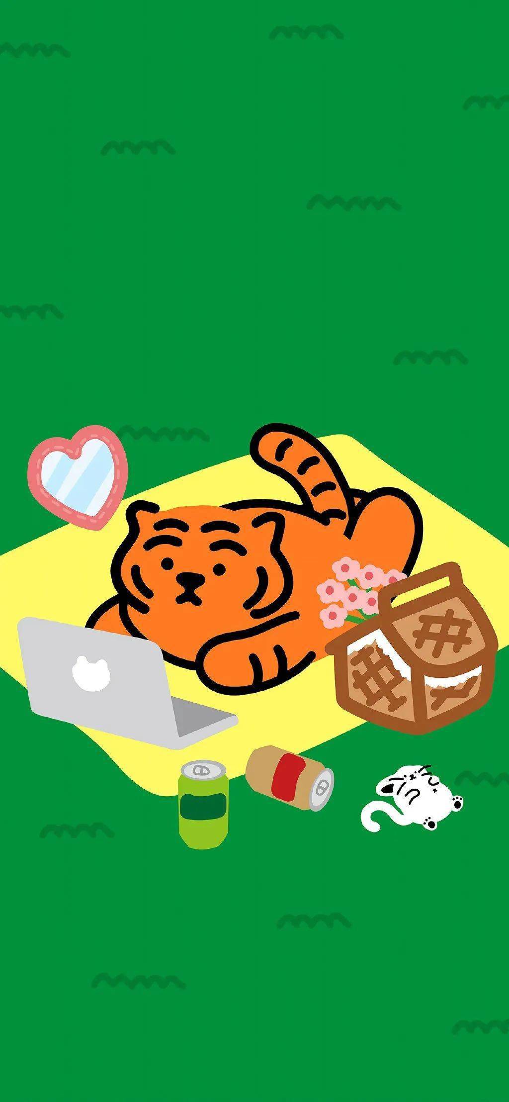 de你的壁纸该换啦！超可爱的虎年壁纸开启新年好运！
