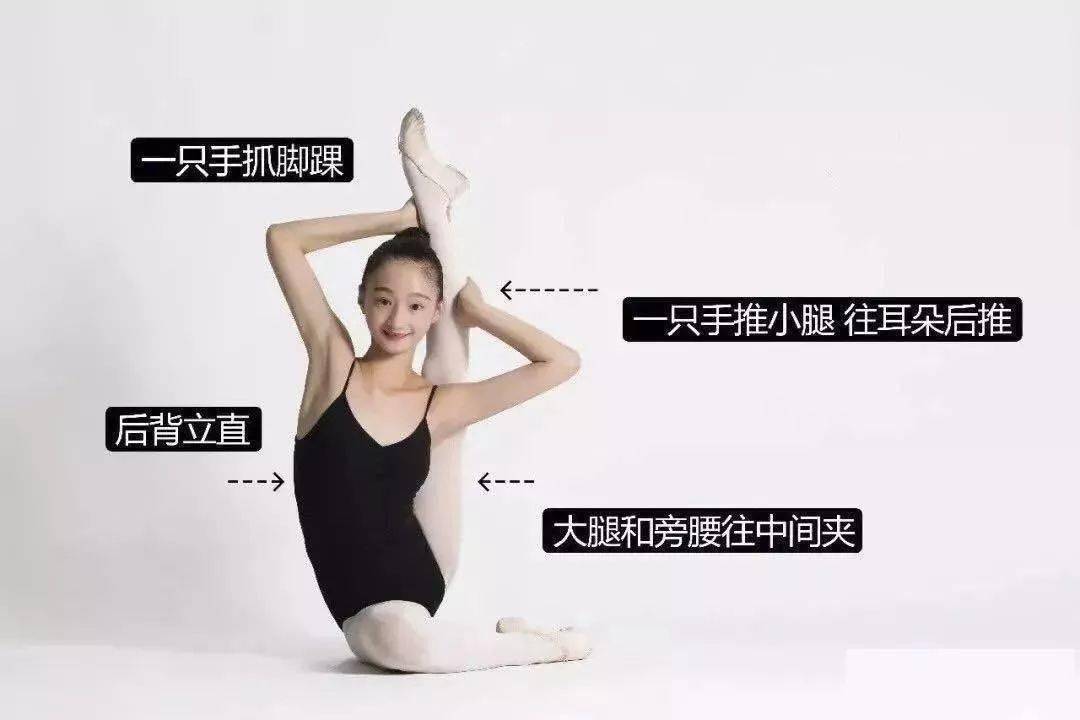 少儿舞蹈基本功示例图,赶紧收藏!_横叉_地基_动作