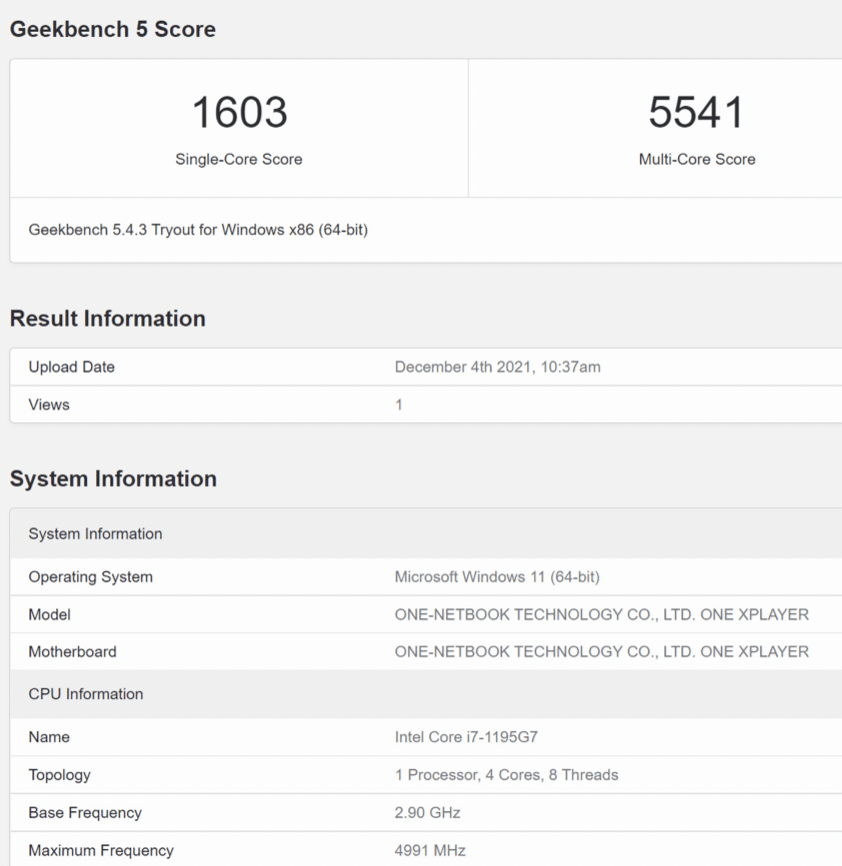 联想 i5-1240p 轻薄本跑分曝光，超上代 i7-1195G7 旗舰型号