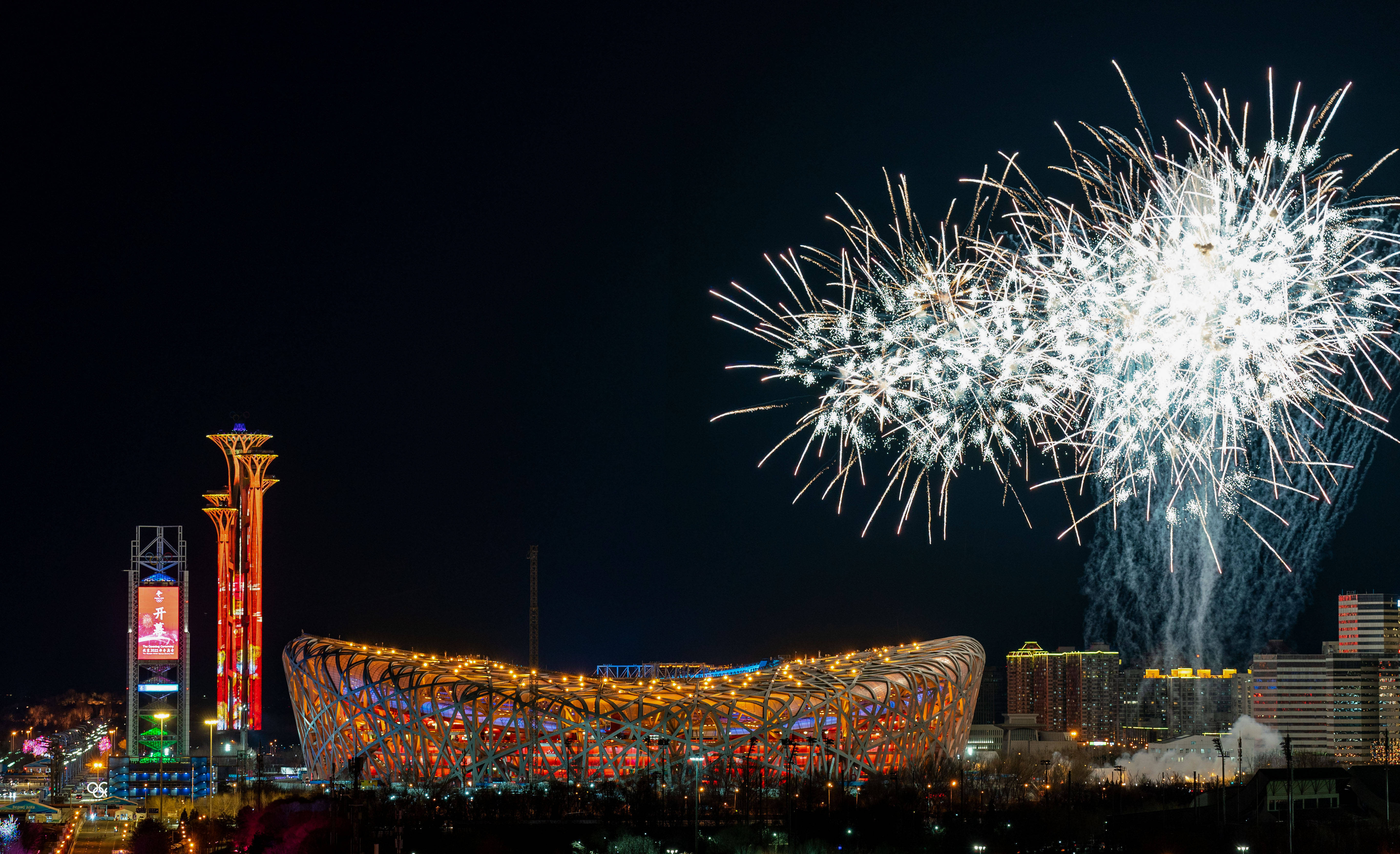 北京冬奥会开幕式鸟巢图片