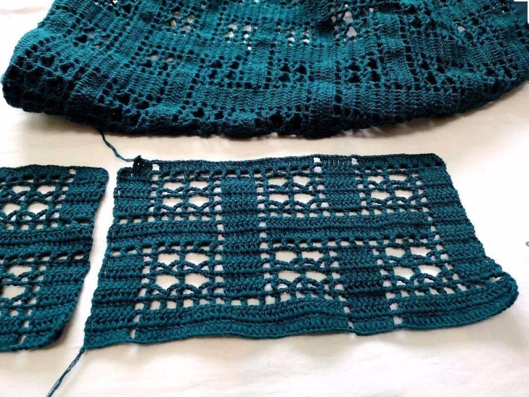 彼岸花秋款中袖钩针外套领口袖子领子详细图解