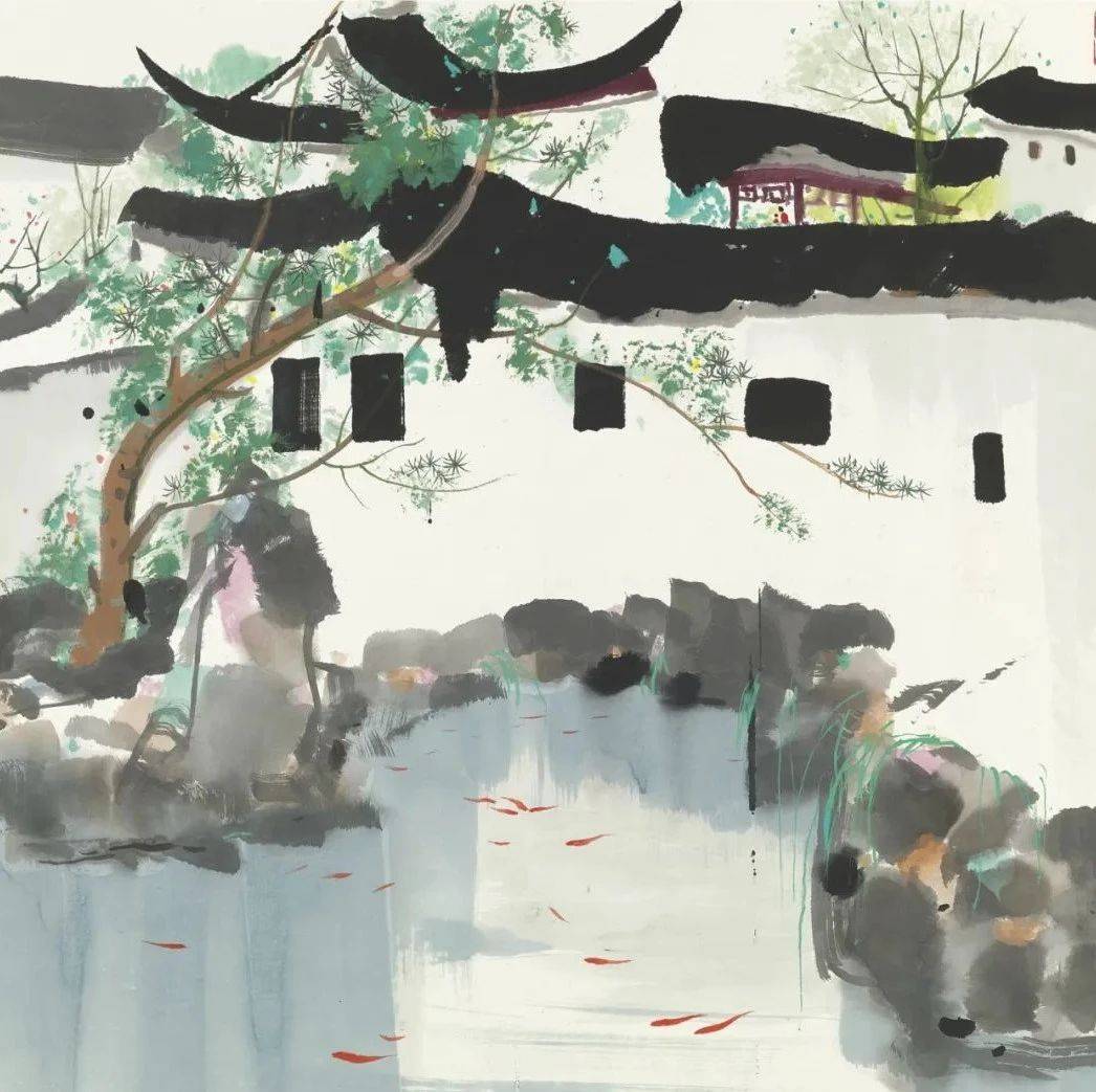 绘画大师——吴冠中画作欣赏(60张高清图)_油画_宜兴_黄山松