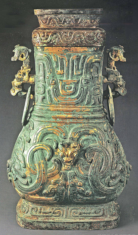 秘藏 西周時期 青銅 錯金馬壺 銅製品 青銅器 極細工 中国古玩 骨董
