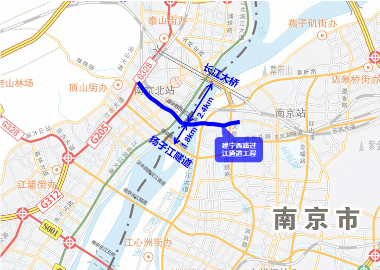 建宁路过江通道最新图图片