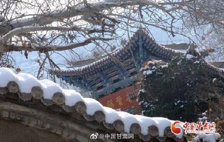 阳光|兰州：雪映五泉山更幽 时光流淌数百年