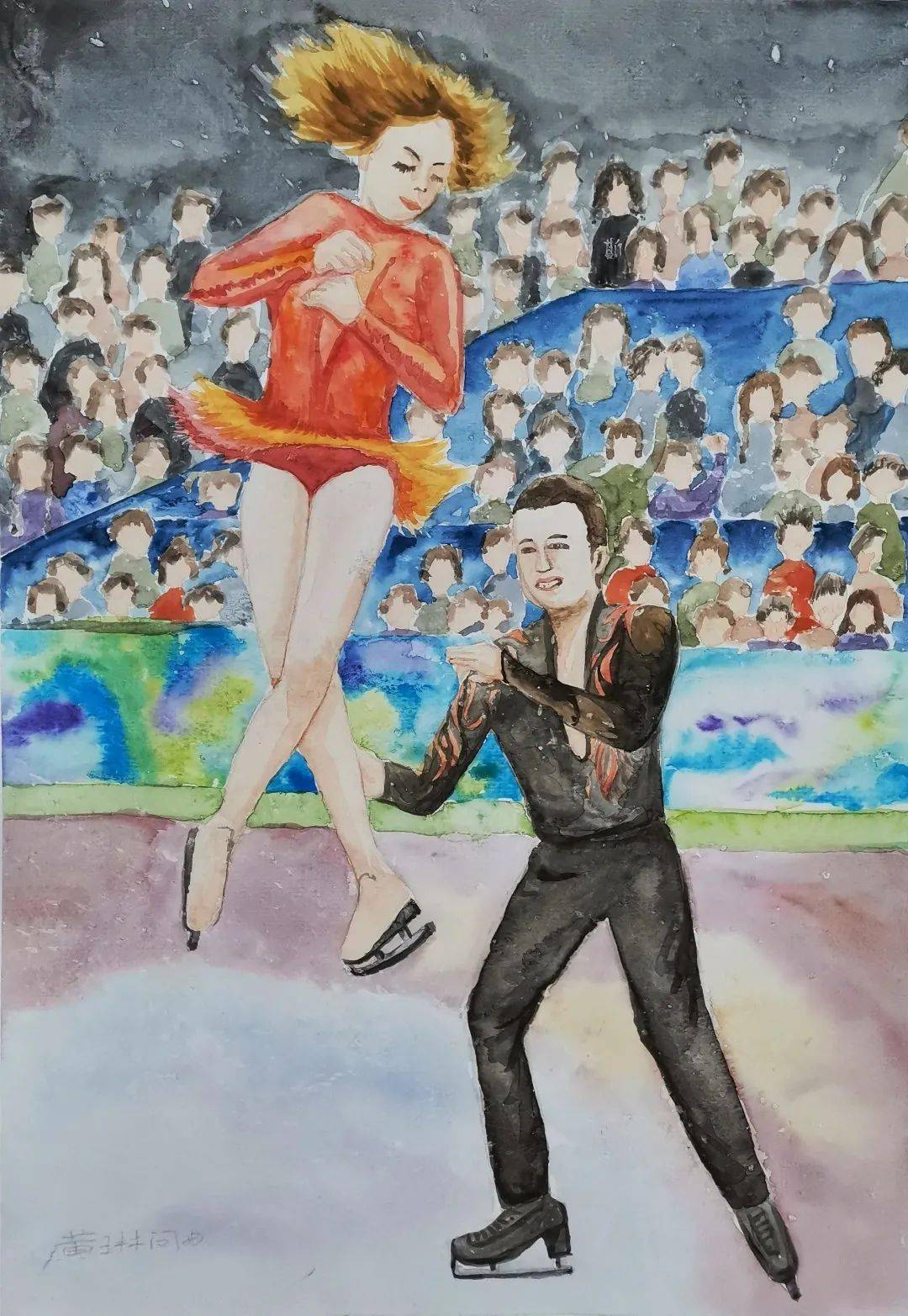 26幅作品入选"冬奥童画国礼"_杨建伟_素材_卢昱