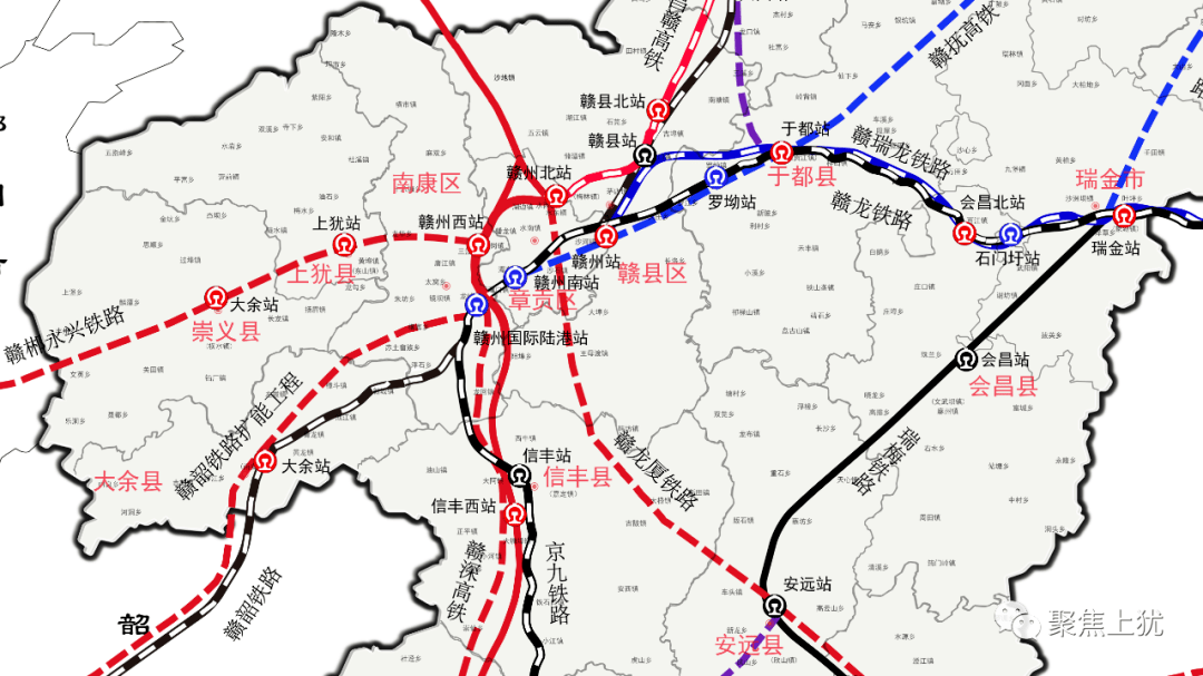 赣州火车站路线图图片