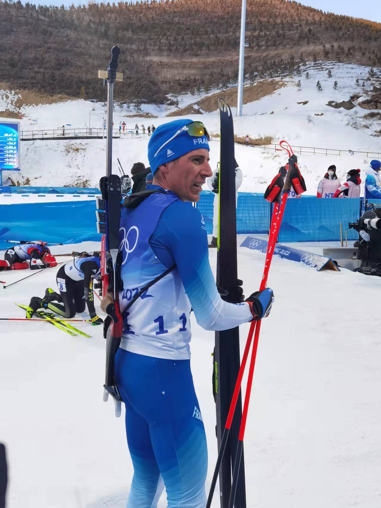 男子|法国选手获得冬季两项男子20公里个人赛金牌