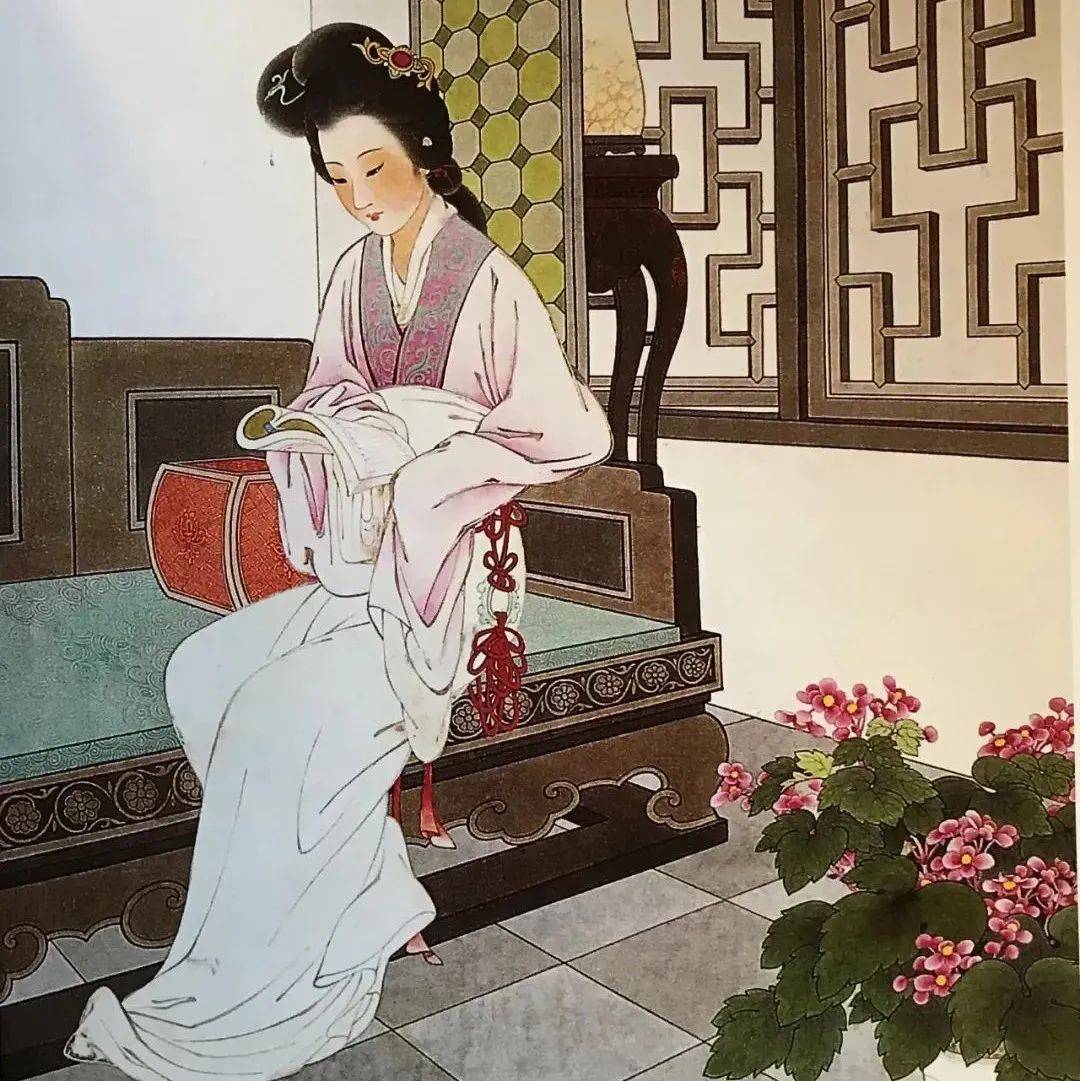 王叔晖画红楼,美人惊艳_中国_工笔_古画