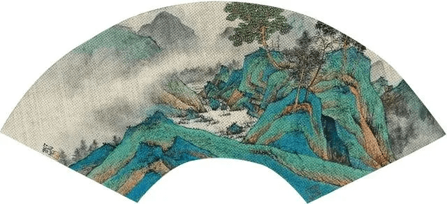 他笔下的青绿山水可居可游,雅俗共赏_刘旭_水墨_画面