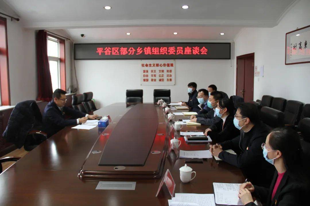 动态平谷区委组织部召开部分乡镇组织部长座谈会