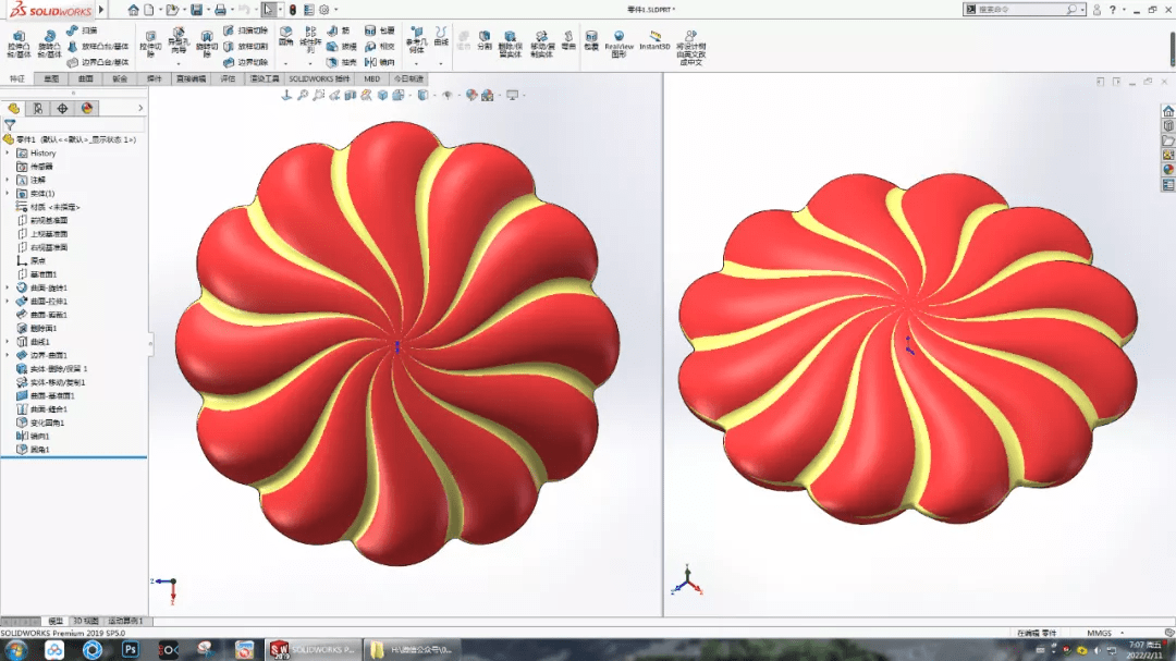 solidworks画复杂曲面图片