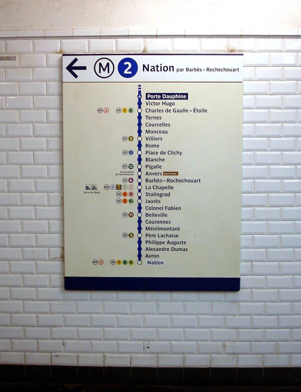 巴黎地铁2号线图片