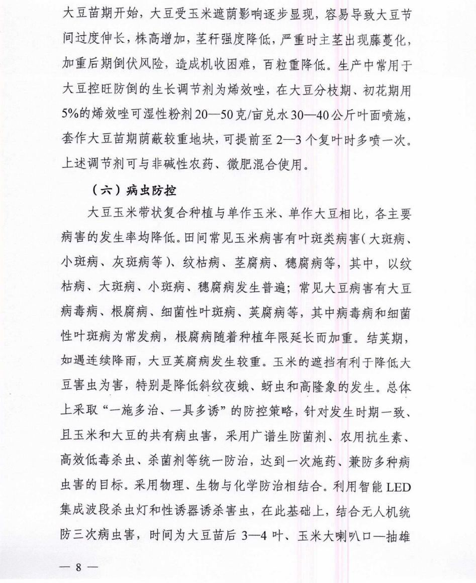 稳粮增豆全国农技中心制定发布大豆玉米带状复合种植技术方案