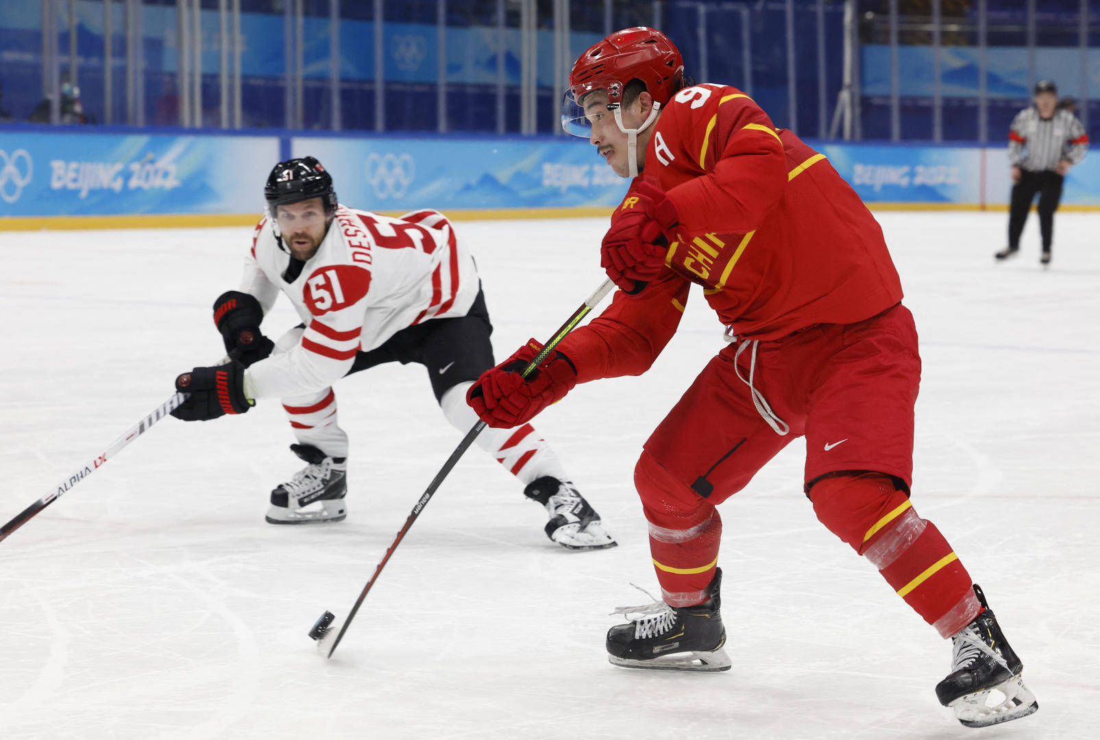 国家体育馆|男子冰球小组赛：中国队不敌加拿大队，附加赛再战加拿大队