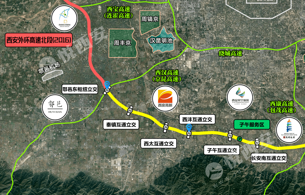 西安外环高速高新段本月底通车剩余段进展来了