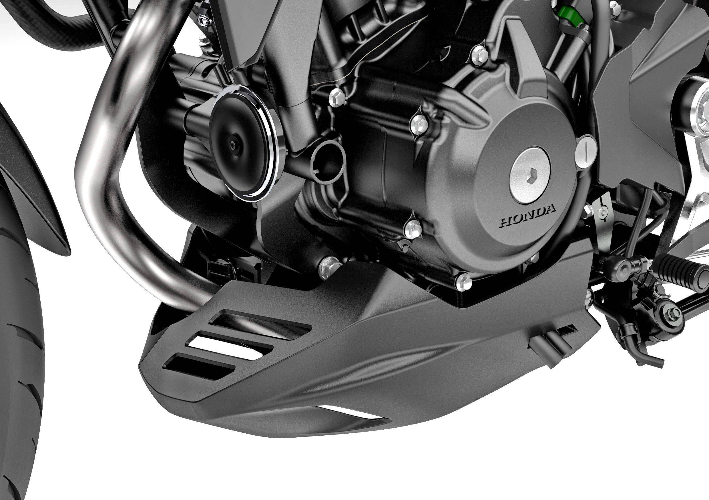 honda 2022 轻量级街车 cb300r 户外特写