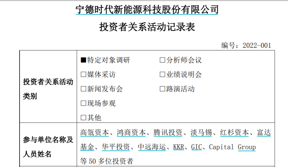 产品|万亿“宁王”风口浪尖上启动调研，高瓴淡马锡富达情人节“直面”曾毓群，到底说了啥？