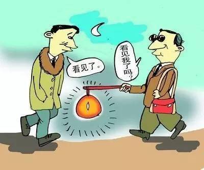 盲人点灯的背后,我们能看到什么?_灯笼_巷道_村民