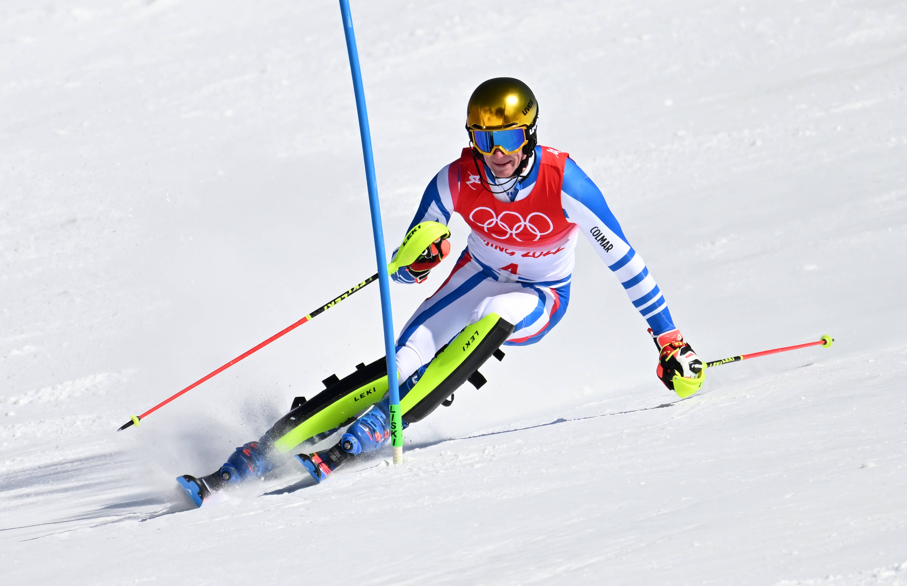 完赛|法国选手诺埃尔夺得高山滑雪男子回转金牌