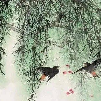 名家画柳,春意盎然!_柳树_国画_山水画