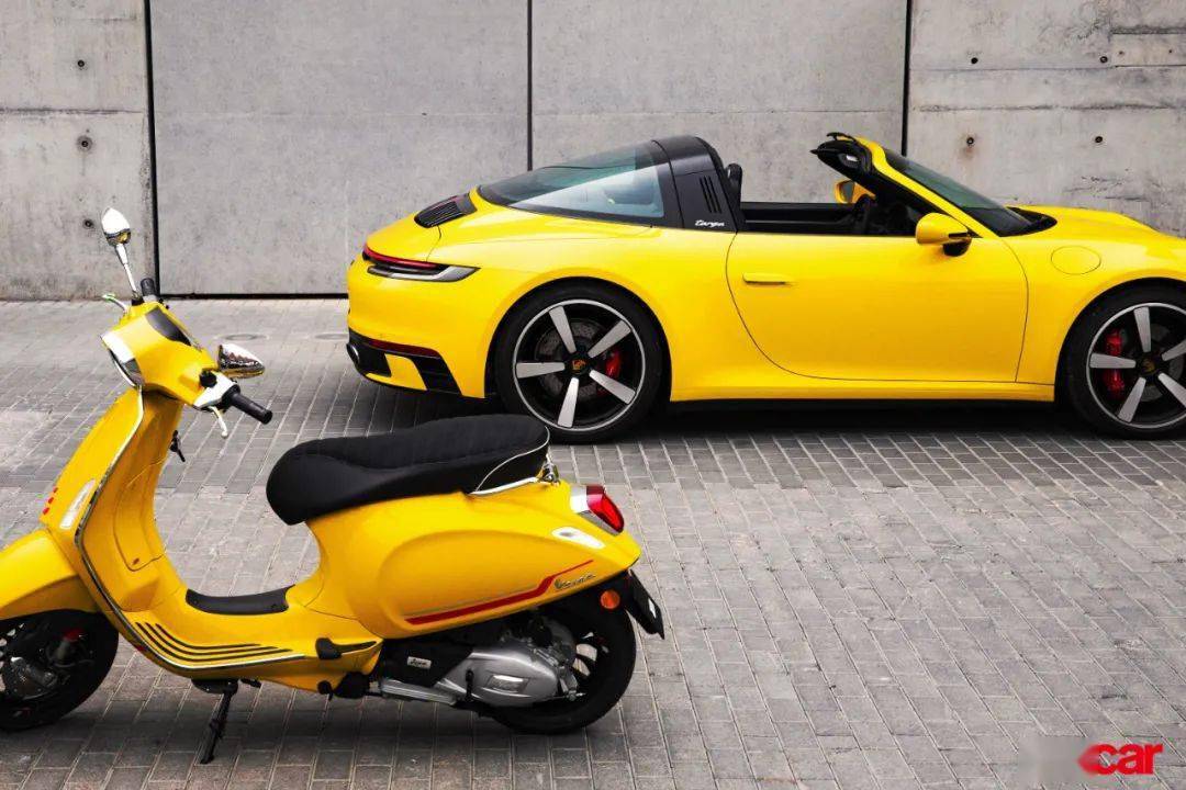 当保时捷911 targa遇上vespa sprint s150 | car future_搜狐汽车