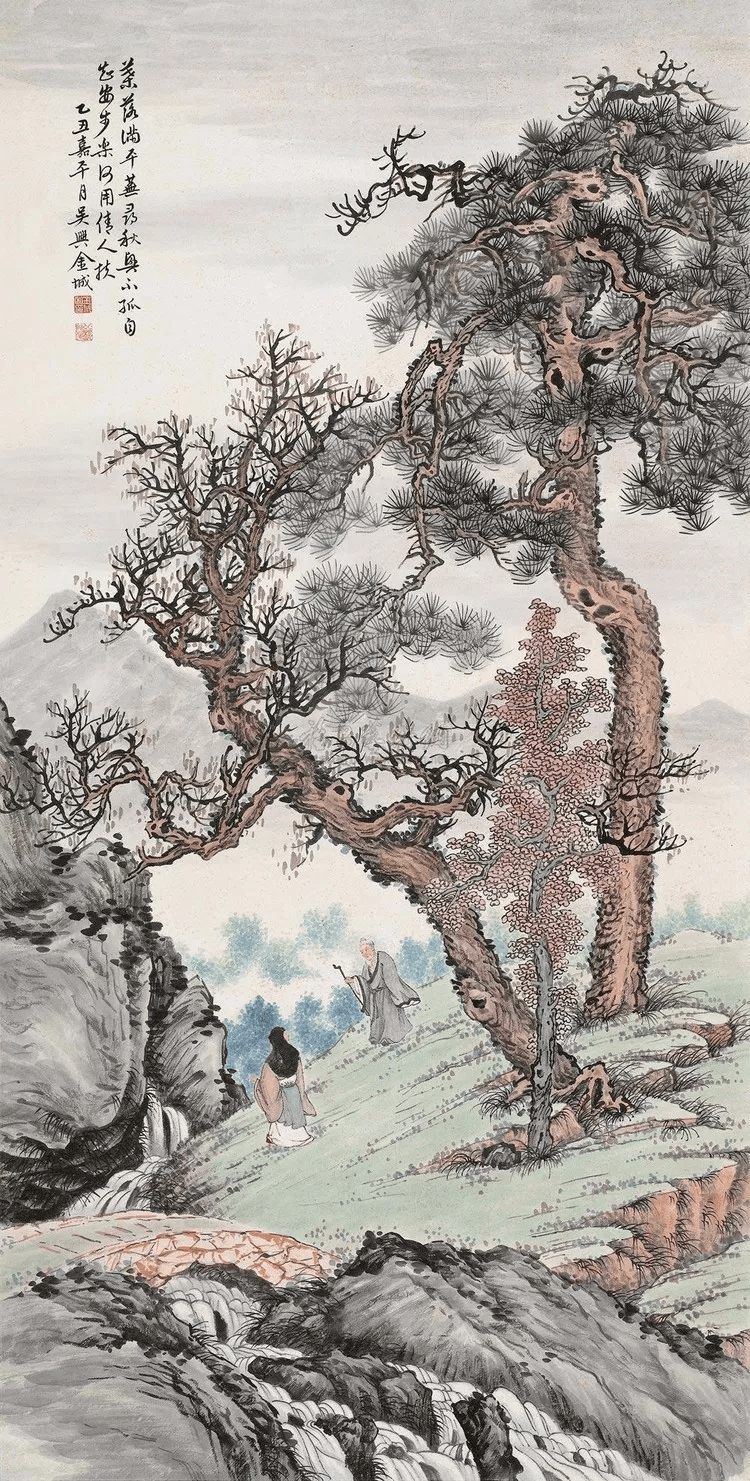 金城山水圖 金城，“英年早逝的大师”之山水篇_搜狐网