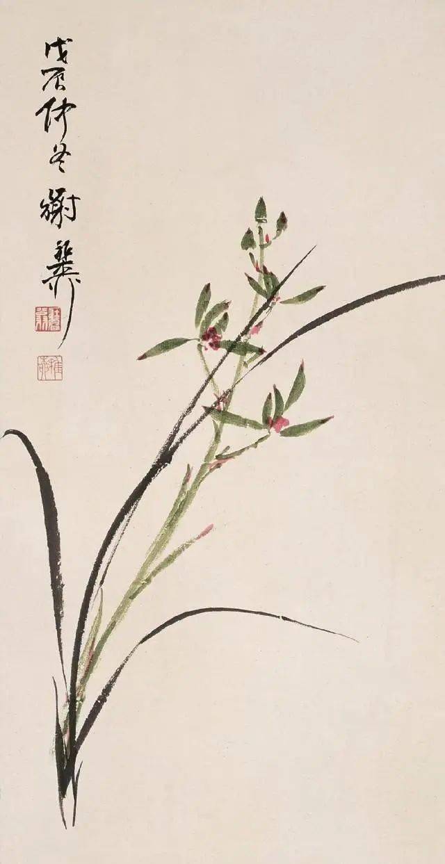 淡彩之兰:清丽飘逸,尽显脱俗之美_兰花_花鸟画_书画