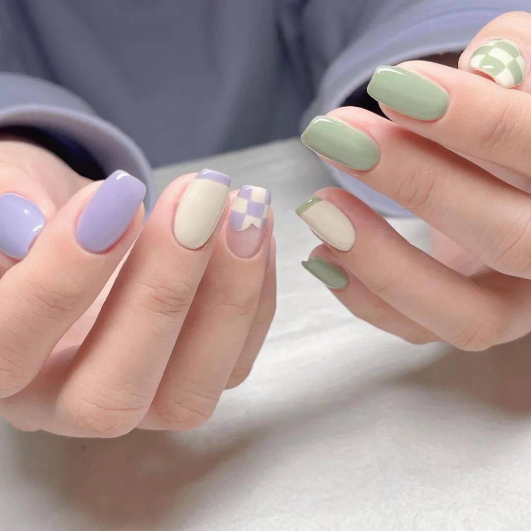 春天就该做这些美甲好清新