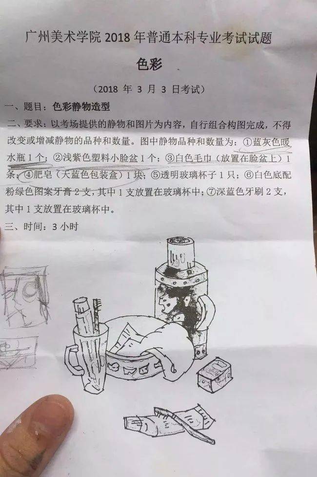 广州美术学院近十年校考考题汇总!