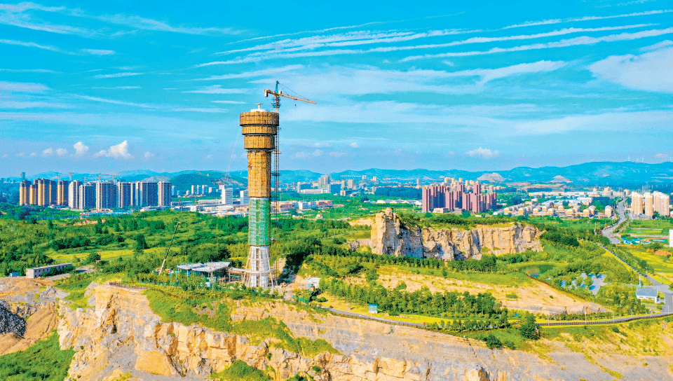 高88米惊艳抢先看淮北新地标东方女神亮相即将竣工