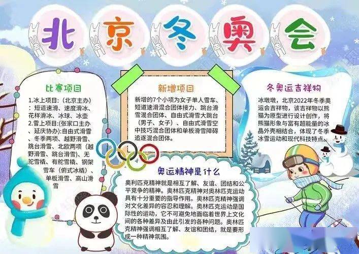 缤纷寒假筑梦冰雪与冬奥同行三明市实验小学寒假德育社会实践作业展示