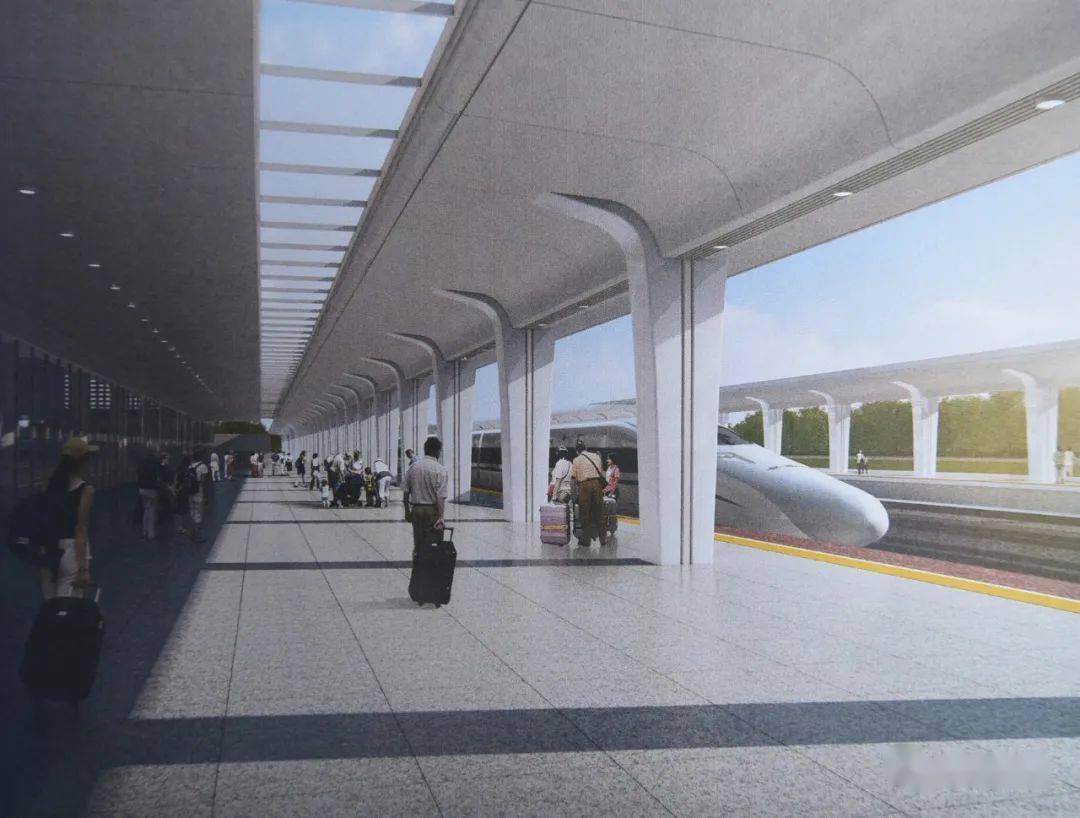 高铁最新消息颜值爆表京山南站效果图来了