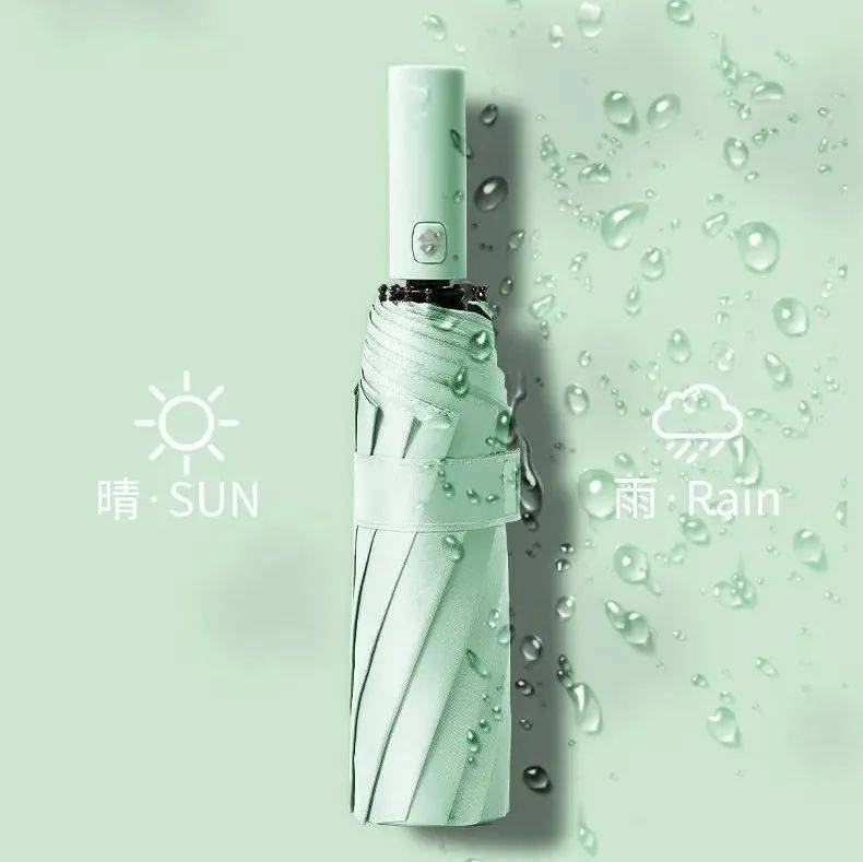 【雨季来临】打伞被吹翻,不打又湿身...雨天出门怎样才不狼狈?_自动伞_紫外线_兰迪