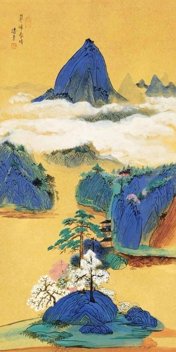 民国青绿山水女画家潘素：金碧山水，典雅细腻