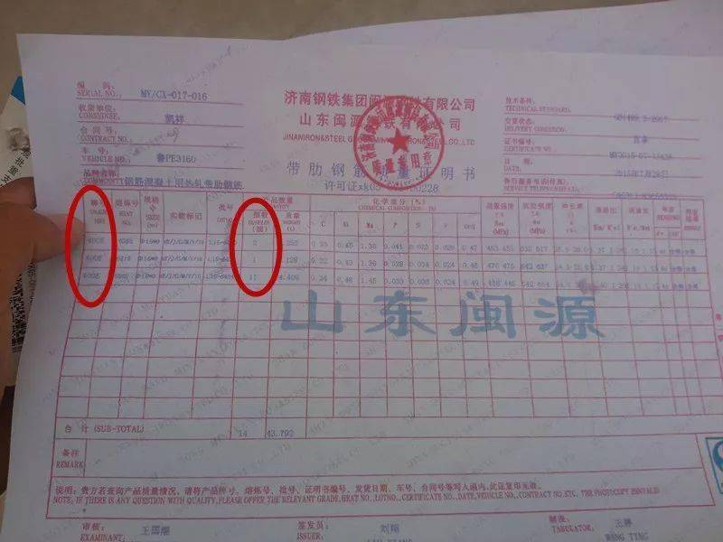 1)检查质量证明书中的钢筋级别,捆数与现场挂牌与钢筋是否一致.