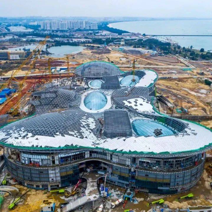 奋力打造新地标!海口国际免税城项目最新进展来了_施工_中建一局_屋面
